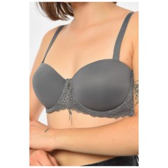 Бюстгальтер жіночий сірого кольору чашка С 190403L