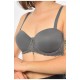 Бюстгальтер жіночий сірого кольору чашка С 190403L