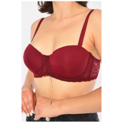 Бюстгальтер жіночий бордового кольору чашка С 190413L Бюстгальтер жіночий бордового кольору чашка С 190413L
