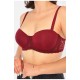 Бюстгальтер жіночий бордового кольору чашка С 190413L