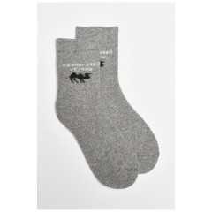 Шкарпетки чоловічі махрові ангорові сірого кольору 190516L Шкарпетки чоловічі махрові ангорові сірого кольору 190516L