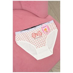 Трусики дитячі для дівчинки білого кольору з малюнком 190709L