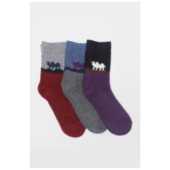 Набор носков женских махровых из ангоры 3 штуки 190778L