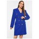 Сукня-піджак жіноча однотонна синього кольору 191000L