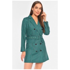 Сукня-піджак жіноча зеленого кольору 191015L Сукня-піджак жіноча зеленого кольору 191015L