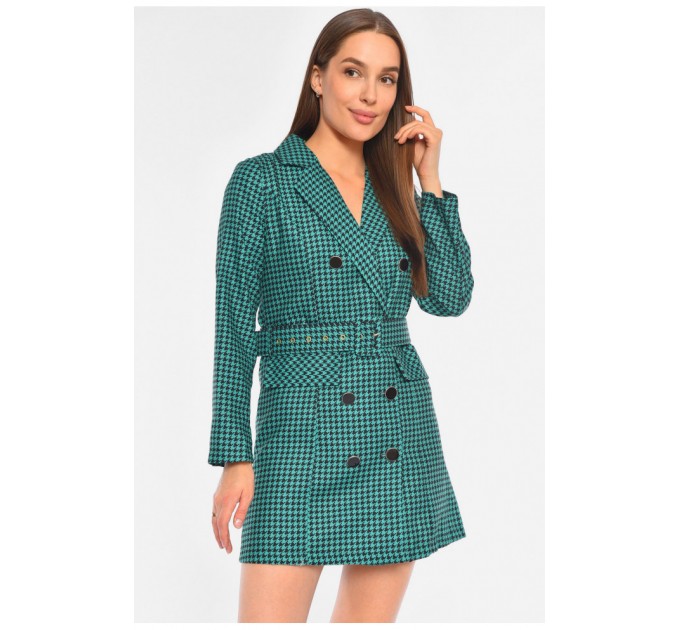 Сукня-піджак жіноча зеленого кольору 191015L
