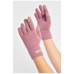 Перчатки женские сенсорные лилового цвета утепленные 191142L Перчатки женские сенсорные лилового цвета утепленные 191142L