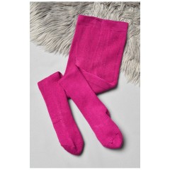 Колготи дитячі махрові для дівчинки однотонні темно-рожевого кольору 191581L