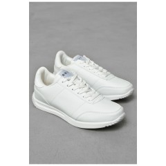 Кроссовки мужские белого цвета на шнуровке 191627L