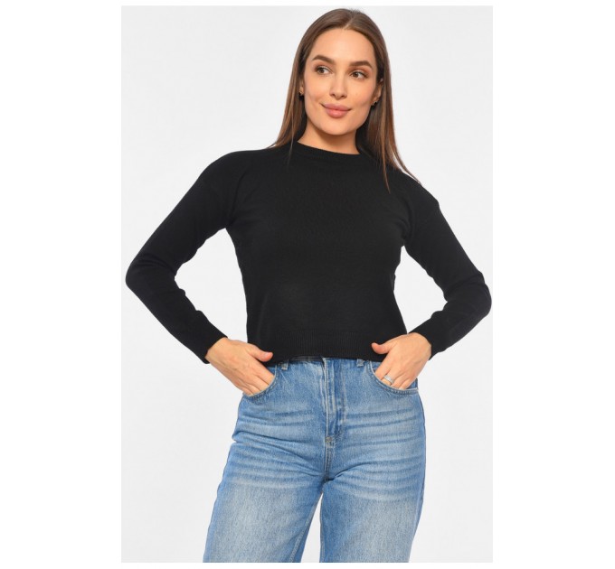 Свитер женский черного цвета 191828L