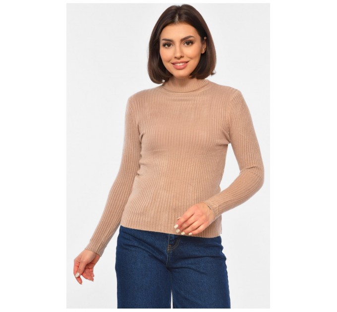 Гольф жіночий трикотажний бежевого кольору 191848L
