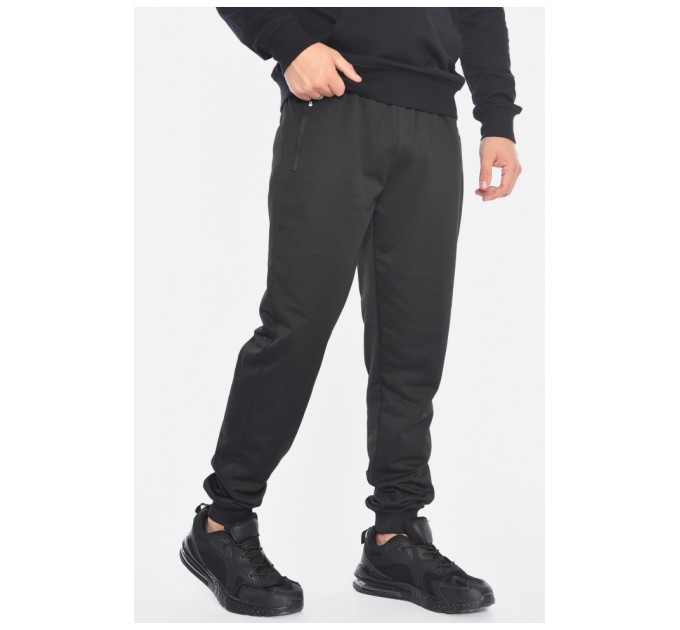 Спортивні штани чоловічі чорного кольору 191916L