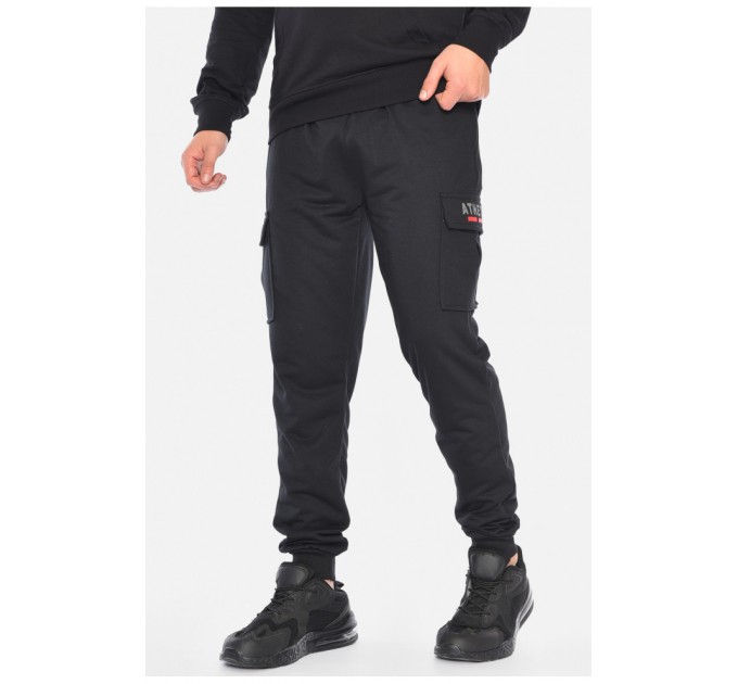 Спортивні штани чоловічі чорного кольору 191918L