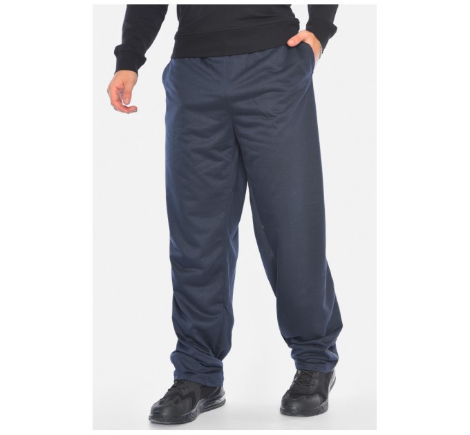 Спортивні штани чоловічі батальні темно-синього кольору 191924L