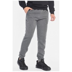 Спортивні штани чоловічі на флісі сірого кольору 191964L