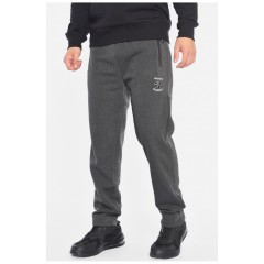 Спортивні штани чоловічі на флісі темно-сірого кольору 192138L