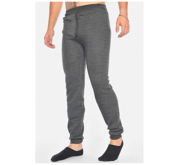 Мужские подштанники на флисе серого цвета 192220L