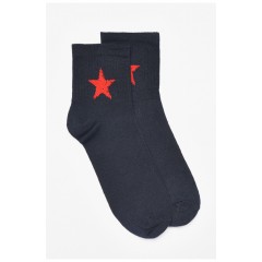 Шкарпетки чоловічі демісезонні темно-синього кольору 192221L