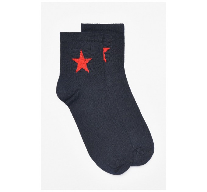 Носки мужские демисезонные темно-синего цвета 192221L