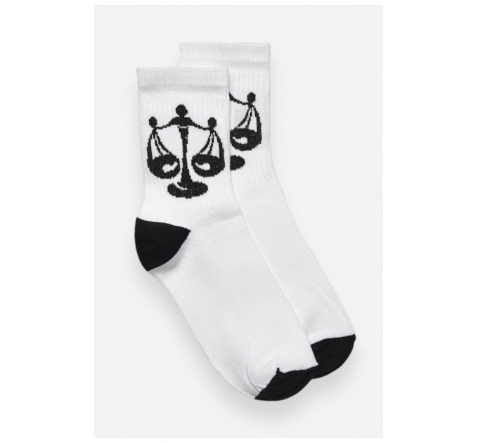 Шкарпетки жіночі демісезонні білого кольору 192315L