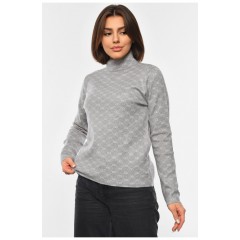 Свитер женский серого цвета 192401L