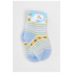 Шкарпетки дитячі ангорові блакитного кольору з принтом 192444L Шкарпетки дитячі ангорові блакитного кольору з принтом 192444L