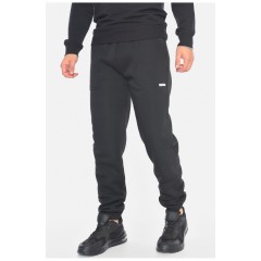 Спортивні штани чоловічі на флісі чорного кольору 192621L