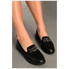 Туфлі-лофери жіночі чорного кольору 192674L