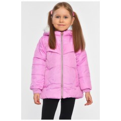 Куртка дитяча для дівчинки демісезонна бузкового кольору 192840L