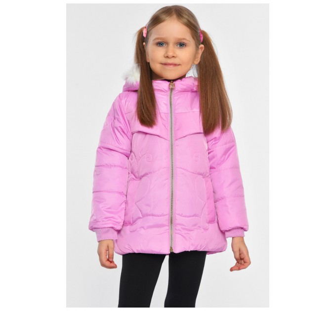 Куртка дитяча для дівчинки демісезонна бузкового кольору 192840L