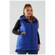 Жилетка женская полубатальная синего цвета 193082L