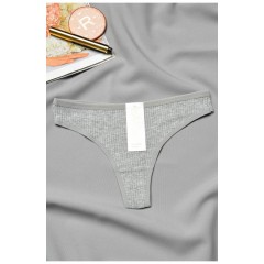 Стрінги жіночі сірого кольору 193121L