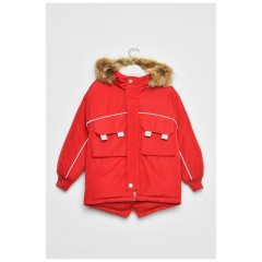 Куртка дитяча для хлопчика єврозима червоного кольору 193445L