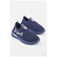 Мокасины детские темно-синего цвета без застежки 193459L