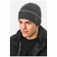 Шапка чоловіча на флісі сірого кольору 193773L