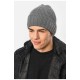 Шапка чоловіча на флісі сірого кольору 193811L