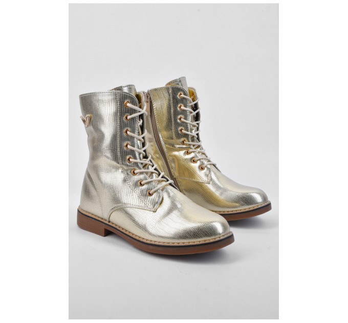 Ботинки детские демисезон золотистого цвета 193827L