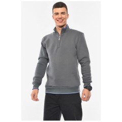 Кофта чоловіча на флісі сірого кольору 193833L