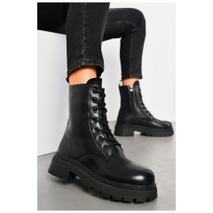 Черевики жіночі зимові чорного кольору 194055L