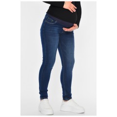 Джинси жіночі для вагітних синього кольору 194179L