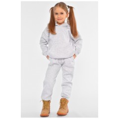 Спортивний костюм дитячий на флісі сірого кольору 194232L