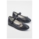 Туфлі для дівчинки чорного кольору на ліпучці 194360L Туфлі для дівчинки чорного кольору на ліпучці 194360L