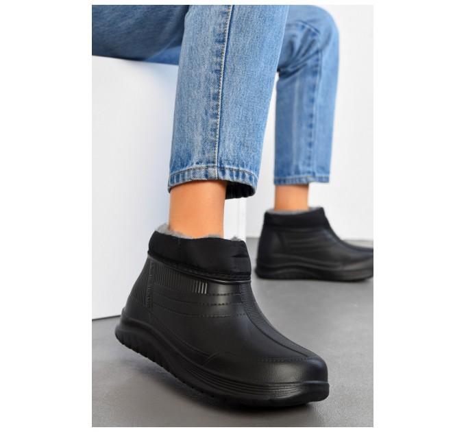 Калоші жіночі утеплені чорного кольору 194412L