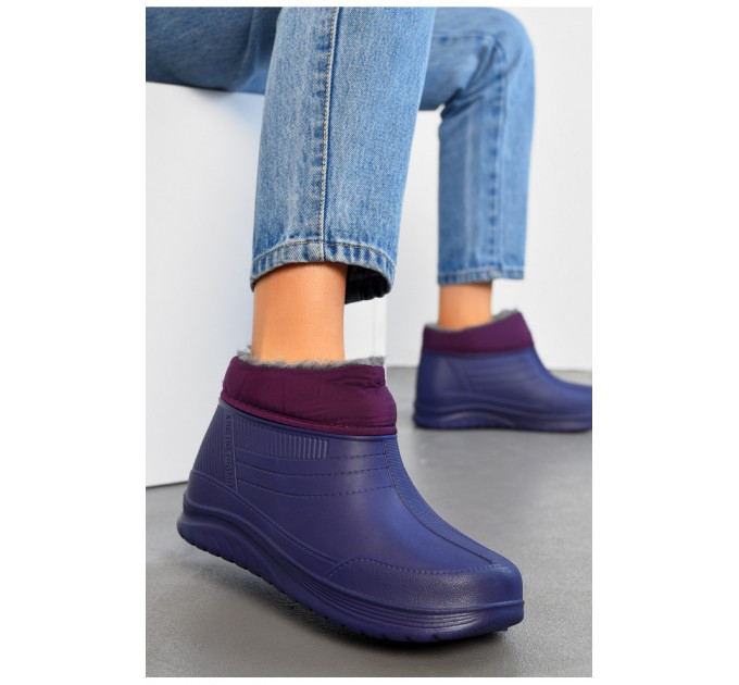 Галоши женские утепленные фиолетового цвета 194414L