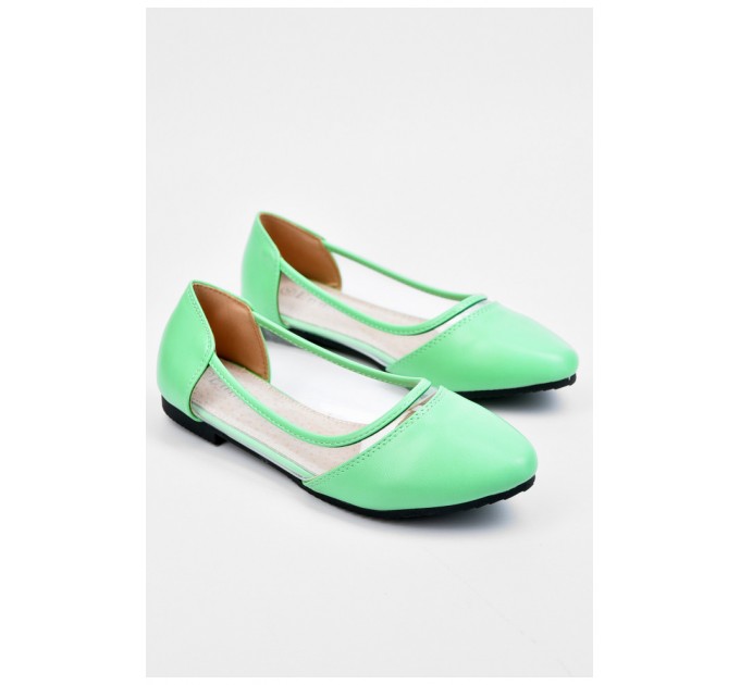 Балетки для дівчинки зеленого кольору 195106L