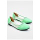 Балетки для дівчинки зеленого кольору 195106L