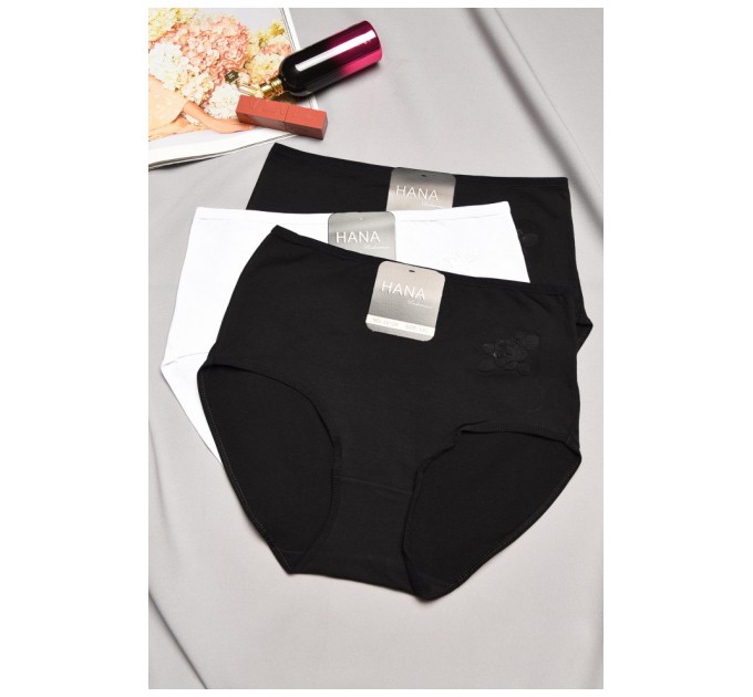 Набор женских трусов полубатальных 3 штуки 195507L