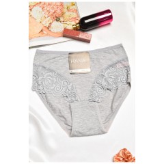 Труси жіночі напівбатальні сірого кольору 195570L