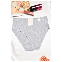 Труси жіночі напівбатальні сірого кольору 195618L