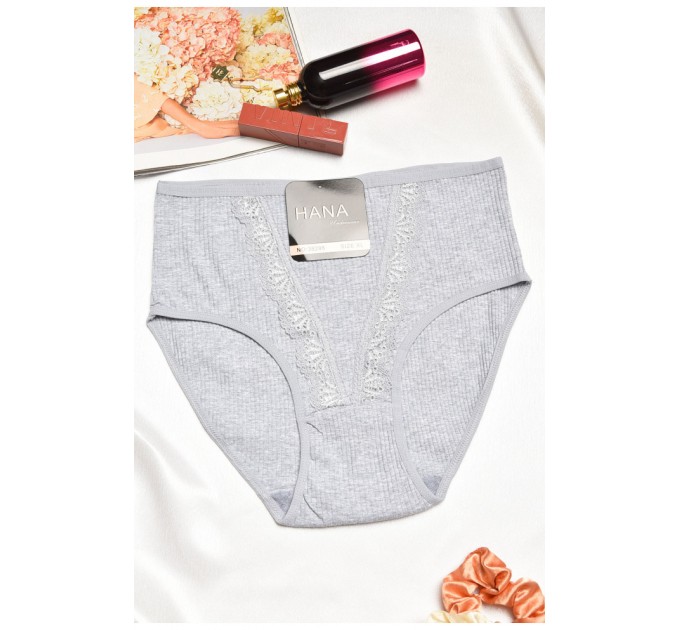 Труси жіночі напівбатальні сірого кольору 195621L